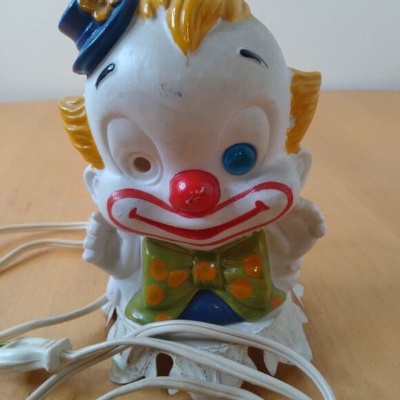 Vintage Underwriter Laboratories Portable Lamp Clown Light - Picture 5 of 6